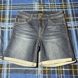 1822 Denim Women’s Roll-Up Denim Shorts - Size 8 - Blue
